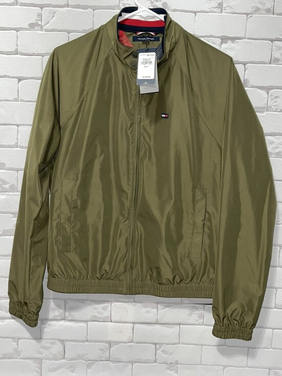 Tommy Hilfiger Other - Tommy Hilfiger Jacket Mens XS Green Water Resistant Olive Bomber Light Coat NWT